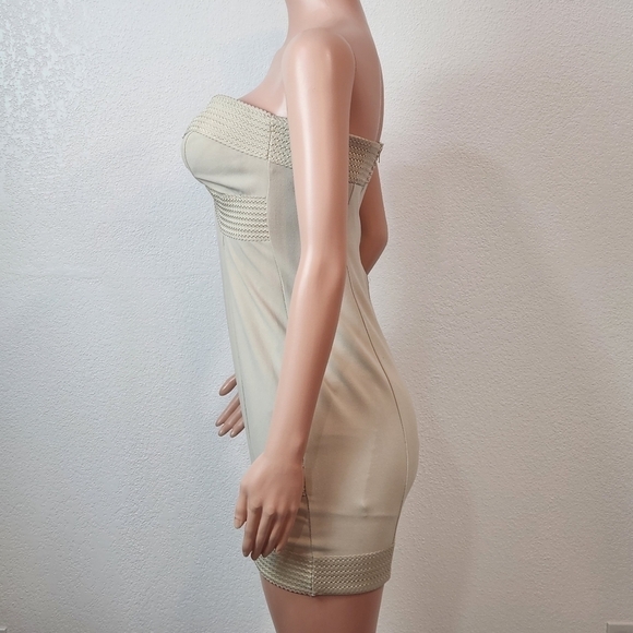 Guess Women’s Amelia Bandage Dress – Lt. Khaki Sz: M - Picture 11 of 12